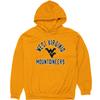 Blue 84 Men's West Virginia Mountaineers Hoodie Line Up Secondary Color, West Virginia Mountaineers Gold, Large view 3