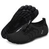 Racqua Water Shoes Quick Dry Barefoot Beach Aqua Sport Swim Surf Pool Hiking Diving Walking for Men Women Black 7.5 W/6.5 M view 1