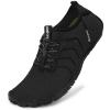 Racqua Water Shoes Quick Dry Barefoot Beach Aqua Sport Swim Surf Pool Hiking Diving Walking for Men Women Black 7.5 W/6.5 M view 2