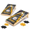 Wild Sports 2' x 4' Wood Tournament Cornhole Set - Direct Printed - Pittsburgh Steelers- perfect for Backyard, Beach, Park, Tailgates, Outdoors and Indoors view 1