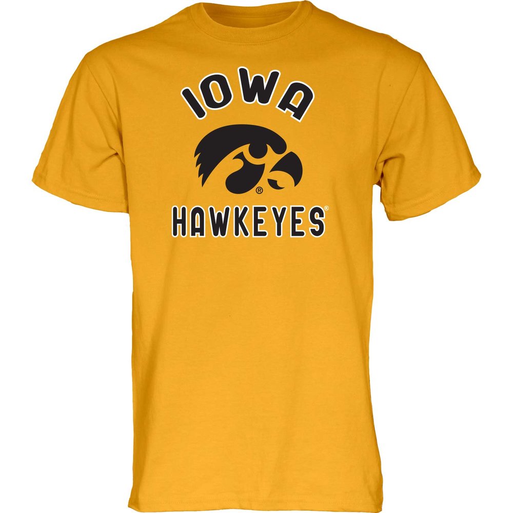 Blue 84 Men's Iowa Hawkeyes T Shirt Line Up Secondary Color, Iowa Hawkeyes Gold, X-Large