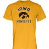 Blue 84 Men's Iowa Hawkeyes T Shirt Line Up Secondary Color, Iowa Hawkeyes Gold, X-Large view 1