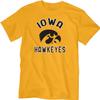 Blue 84 Men's Iowa Hawkeyes T Shirt Line Up Secondary Color, Iowa Hawkeyes Gold, X-Large view 2