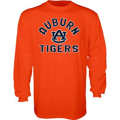 Blue 84 Men's Auburn Tigers Long Sleeve T Shirt Line Up Secondary Color, Auburn Tigers Orange, X-Large