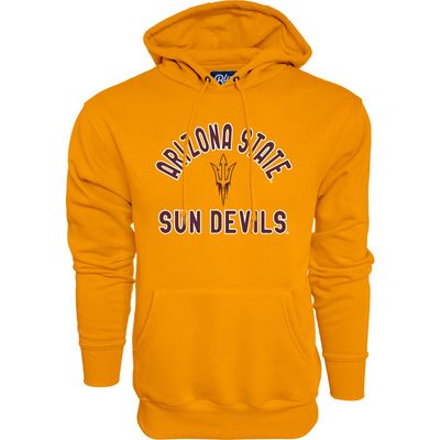 Blue 84 Men's Arizona State Sun Devils Hoodie Line Up Secondary Color, Arizona State Sun Devils Gold, Medium