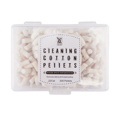 UOLENT Cleaning Cotton Wool Felt Cleaning Pellets for Maintenance .22.177 Caliber 300 Counts with Storage Box (.22 Caliber)