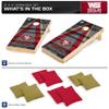 Wild Sports 2' x 4' Wood Tournament Cornhole Set - Direct Printed - San Francisco 49ers- perfect for Backyard, Beach, Park, Tailgates, Outdoors and Indoors view 2