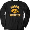 Blue 84 Men's Iowa Hawkeyes Long Sleeve T Shirt Line Up Team Color, Iowa Hawkeyes Black, Large view 2