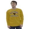Blue 84 Men's West Virginia Mountaineers Long Sleeve T Shirt Line Up Secondary Color, West Virginia Mountaineers Gold, Large view 2