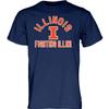 Blue 84 Men's Illinois Illini T Shirt Line Up Team Color, Illinois Illini Navy, Small view 1