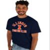 Blue 84 Men's Illinois Illini T Shirt Line Up Team Color, Illinois Illini Navy, Small view 2
