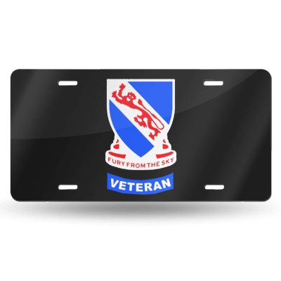 WAZZ CHUD 508th Airborne Infantry Regiment Veteran Novelty License Plate Decorative Car Front License Plate Vanity Tag Aluminum Car Plate 6" X 12" Inch Car Plate License Plate Frame
