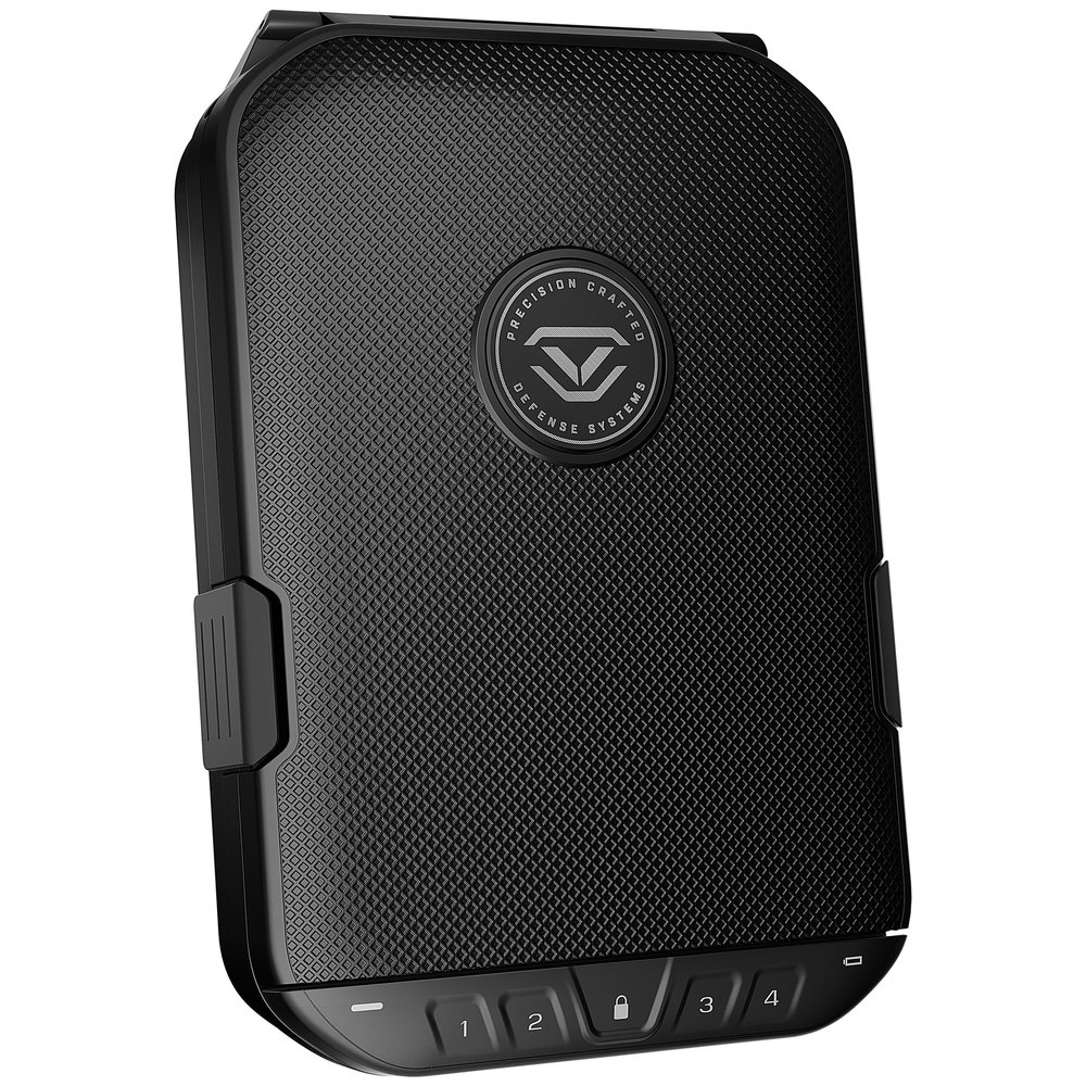 VAULTEK LifePod 20 Full-Size Lockable Weatherproof Case with Built-in Lock, Steel Security Cable, & TSA Handgun Case or Car Safe, Portable Travel Pistol Safe/Covert Black