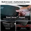 VAULTEK LifePod 20 Full-Size Lockable Weatherproof Case with Built-in Lock, Steel Security Cable, & TSA Handgun Case or Car Safe, Portable Travel Pistol Safe/Covert Black view 3