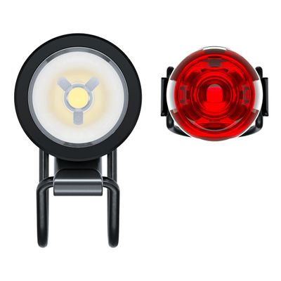 Knog Plugger USB Rechargeable Bike Light - Bright 350 Lumen Bike Headlight and Tail Light Set, 5 Modes, Waterproof, Easy Mount for All Bike Types - 180+ Hr Runtime