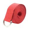 Habib Fitness Exercise Yoga Strap Cotton Metal D-Ring 10 Feet Long Durable (Red) view 1