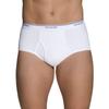 Fruit of the Loom Mens Cotton White Briefs 6 Pack, XL, White view 2