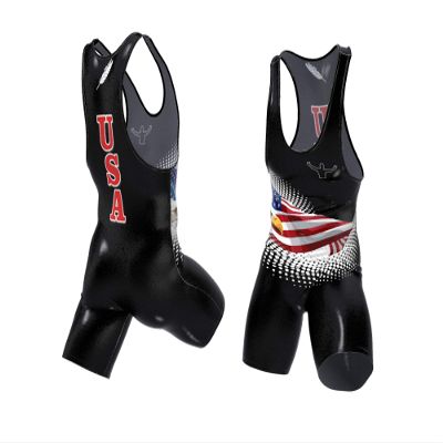 Feather Singlet Weigh-In Singlet 0.1 lbs, Wrestling Singlet, Lightest Singlet in The World (Folkstyle Black, YS)