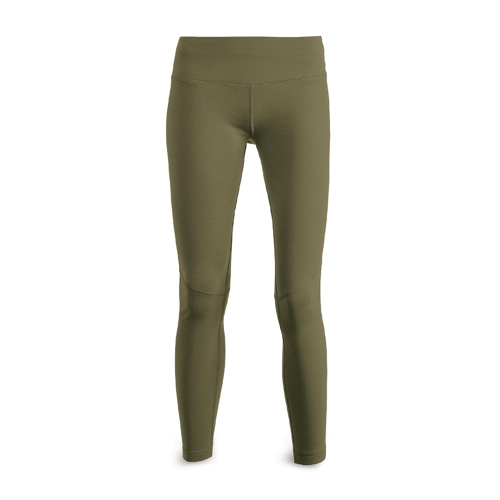 First Lite Women's Furnace Long Jane - Heavyweight Merino Wool Base Layer Pant Bottoms - Conifer - X-Small