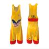 Feather Singlet Weigh-In Singlet 0.1 lbs, Wrestling Singlet, Lightest Singlet in The World (UWW Red, YM) view 3