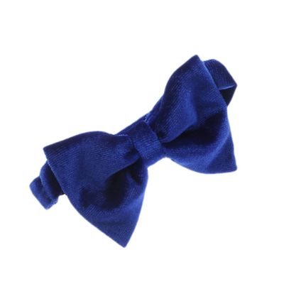 My Lello Velvet Baby Pre- Tied Adjustable Bow Tie Solid Formal Tuxedo Style - Royal Blue