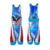 Feather Singlet Weigh-In Singlet 0.1 lbs, Wrestling Singlet, Lightest Singlet in The World (UWW Blue, YL) view 3