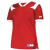 Russell Athletic Ladies Phenom6 Flag Football Jersey  Elite Performance Mesh Football Shirt for Women, Perfect for Team Play & Training, True Red/White M view 1