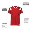 Russell Athletic Ladies Phenom6 Flag Football Jersey  Elite Performance Mesh Football Shirt for Women, Perfect for Team Play & Training, True Red/White M view 4