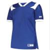 Russell Athletic Ladies Phenom6 Flag Football Jersey  Elite Performance Mesh Football Shirt for Women, Perfect for Team Play & Training, Royal/White XL view 1
