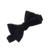 My Lello Velvet Baby Pre- Tied Adjustable Bow Tie Solid Formal Tuxedo Style - BlacK view 1