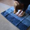 Hugger Mugger Cotton Yoga Rug - Indigo Dreams - Absorbent, Grippy Tight Weave, Ashtanga and Hot Yoga Rug, Helps with Slippery Hands and Feet view 3