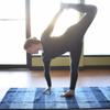 Hugger Mugger Cotton Yoga Rug - Indigo Dreams - Absorbent, Grippy Tight Weave, Ashtanga and Hot Yoga Rug, Helps with Slippery Hands and Feet view 4