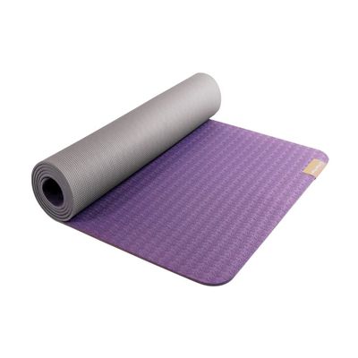 Hugger Mugger Earth Elements 5 mm Yoga Mat - Purple Mist - Grippy Texture, Reversible, Cushion, Non-toxic Biodegradeable Material, Lightweight