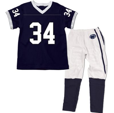 Wes & Willy Penn State Nittany Lions SS Football Pajama As Shown