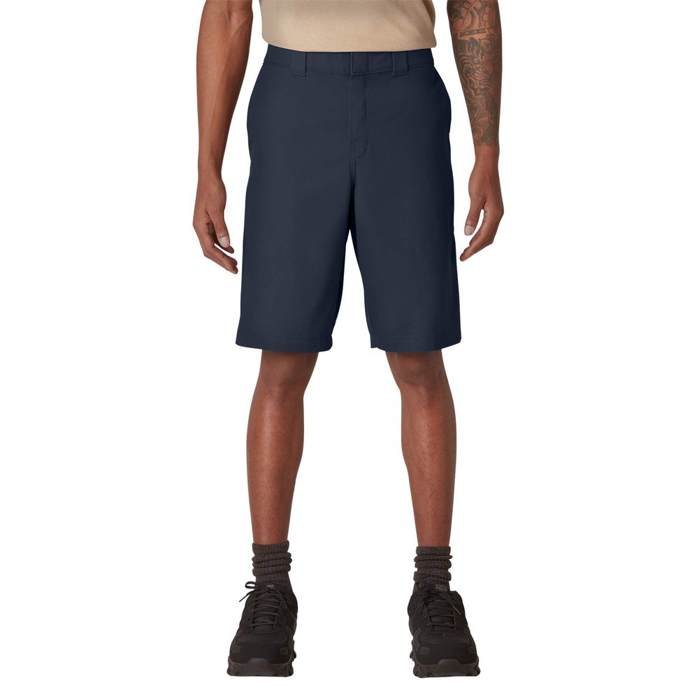 Dickies Mens Cooling Temp-iq Active Waist Twill Work Utility Shorts, Dark Navy, 30 Regular US