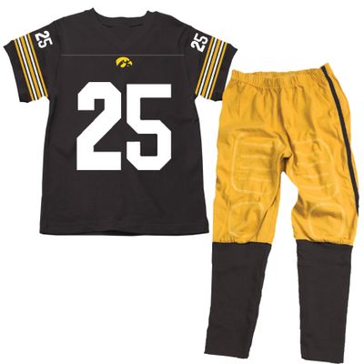 Wes & Willy Iowa Hawkeyes SS Football Pajama As Shown