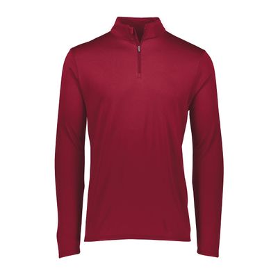 Augusta Sportswear Men's Attain Light Weight Wicking Knit 1/4 Zip Pullover Cardinal L