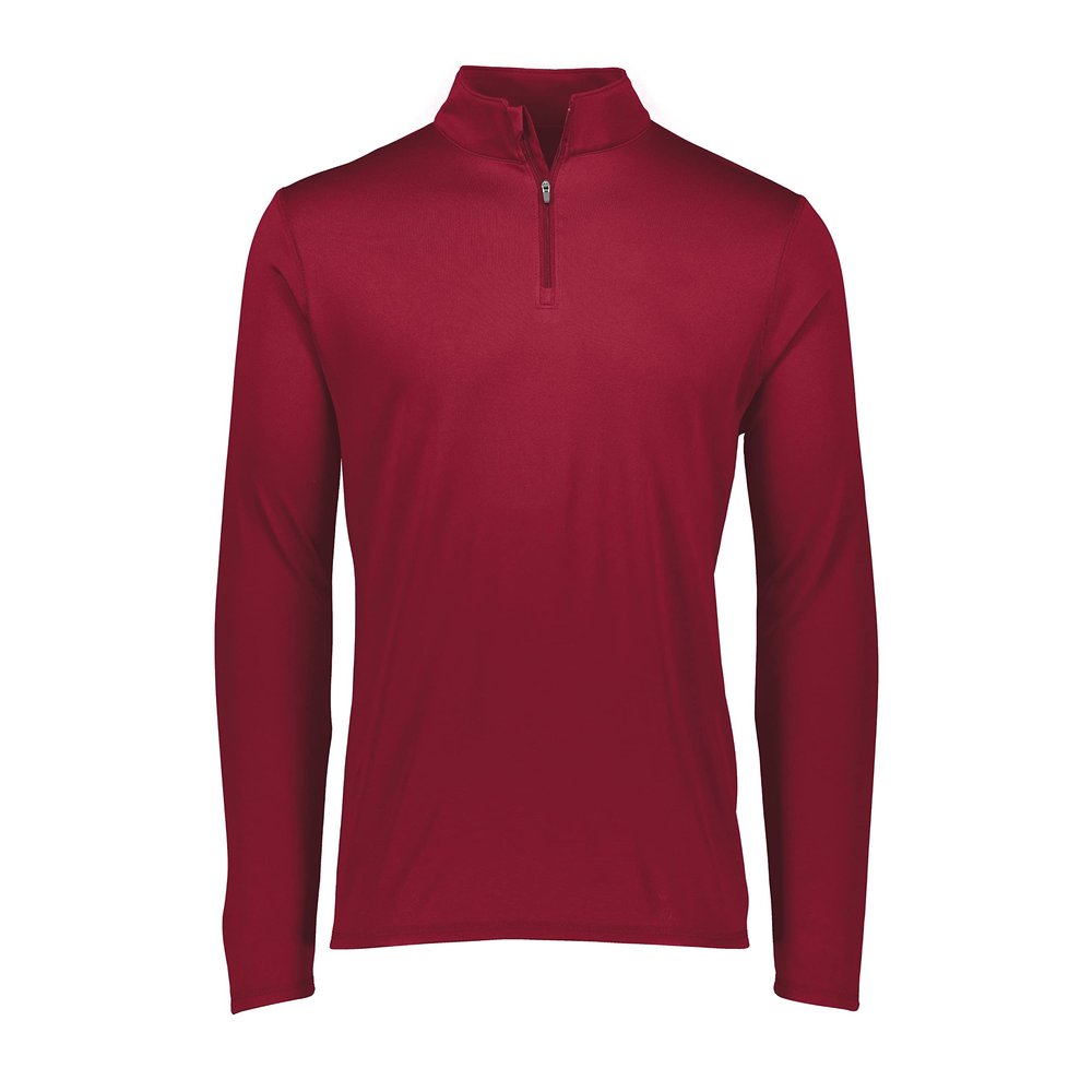 Augusta Sportswear Men's Attain Light Weight Wicking Knit 1/4 Zip Pullover Cardinal L