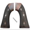 Premium Ruler Wrangler Grips  Ruger Wrangler Grips .22 LR Replacement, Rosewood Gentleman Style with Screw view 1