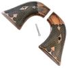 Premium Ruler Wrangler Grips  Ruger Wrangler Grips .22 LR Replacement, Rosewood Gentleman Style with Screw view 2