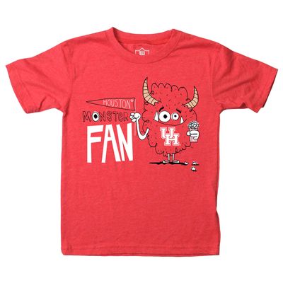 Wes & Willy Houston Cougars Boy's Monster Fan Tee As Shown