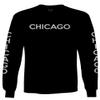 0335. City of Chicago Classic Design Illinois Men's Long Sleeve t Shirt (Black, 2X Large) view 1