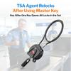 Forge TSA Approved Luggage Locks, Ultra-Secure Dimple Key Travel Lock, Extra long-15'' Cable Locks with Zinc Alloy Body view 3