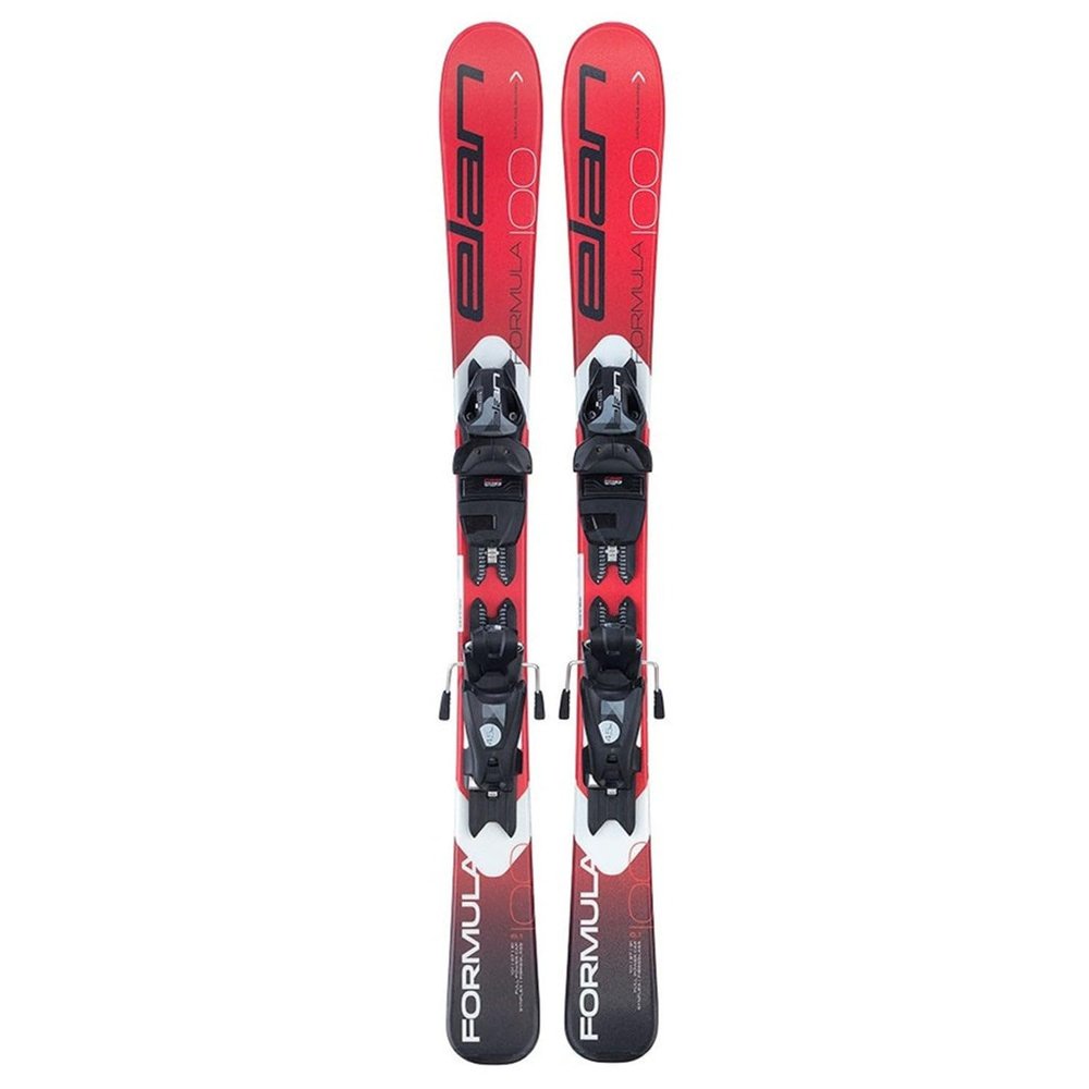 Elan Formula Red Ski + EL 4.5 QS Ski Binding, Red, 110