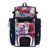 Boombah Superpack Bat Bag - Backpack Version (no wheels) - Holds 4 Bats - USA Liberty Navy/White/Red view 1