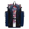 Boombah Superpack Bat Bag - Backpack Version (no wheels) - Holds 4 Bats - USA Liberty Navy/White/Red view 3