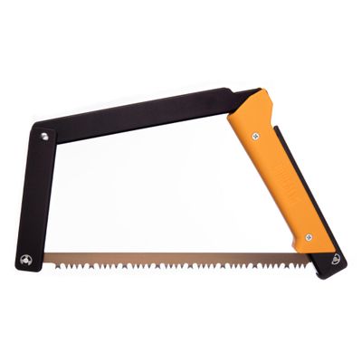 AGAWA - BOREAL15-15 Inch Folding Saw with All-Purpose Saw Blade - Camping Gear For Hiking, Fishing, Hunting, Bushcraft & Survival Kit (Black Frame/Yellow Handle)