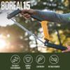 AGAWA - BOREAL15-15 Inch Folding Saw with All-Purpose Saw Blade - Camping Gear For Hiking, Fishing, Hunting, Bushcraft & Survival Kit (Black Frame/Yellow Handle) view 2