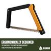 AGAWA - BOREAL15-15 Inch Folding Saw with All-Purpose Saw Blade - Camping Gear For Hiking, Fishing, Hunting, Bushcraft & Survival Kit (Black Frame/Yellow Handle) view 4