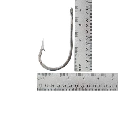 50pcs 7691S Stainless Steel Hook Size 12/0 Big Game Hook Southern Tuna Hook - Fish WOW!